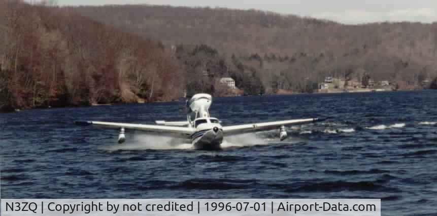 N3ZQ, 1976 Consolidated Aeronautics Inc. LAKE LA-4-200 C/N 744, Lake Buccaneer on Lake Zoar (Housatonic River), Connecticut