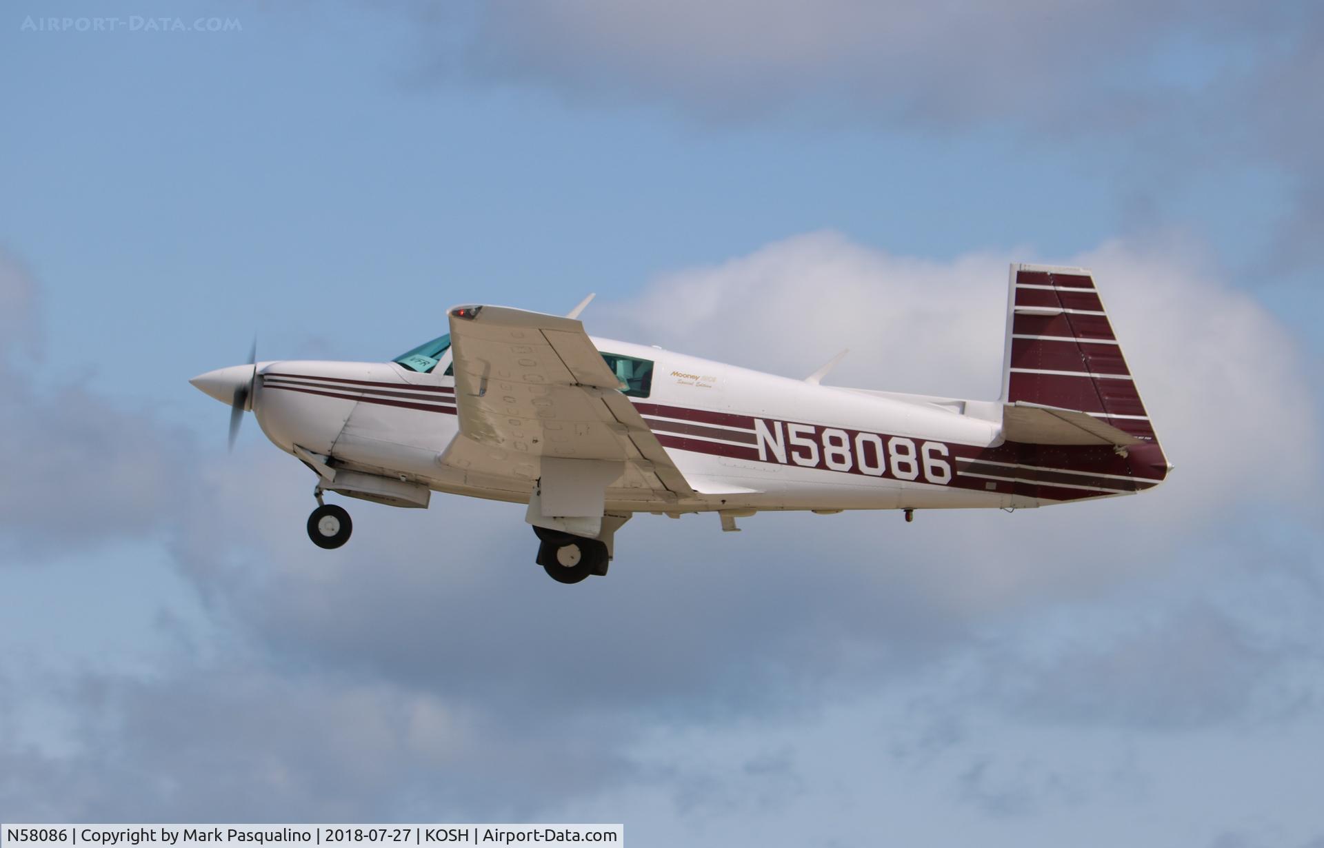 N58086, 1985 Mooney M20J 201 C/N 24-1552, Mooney M20J