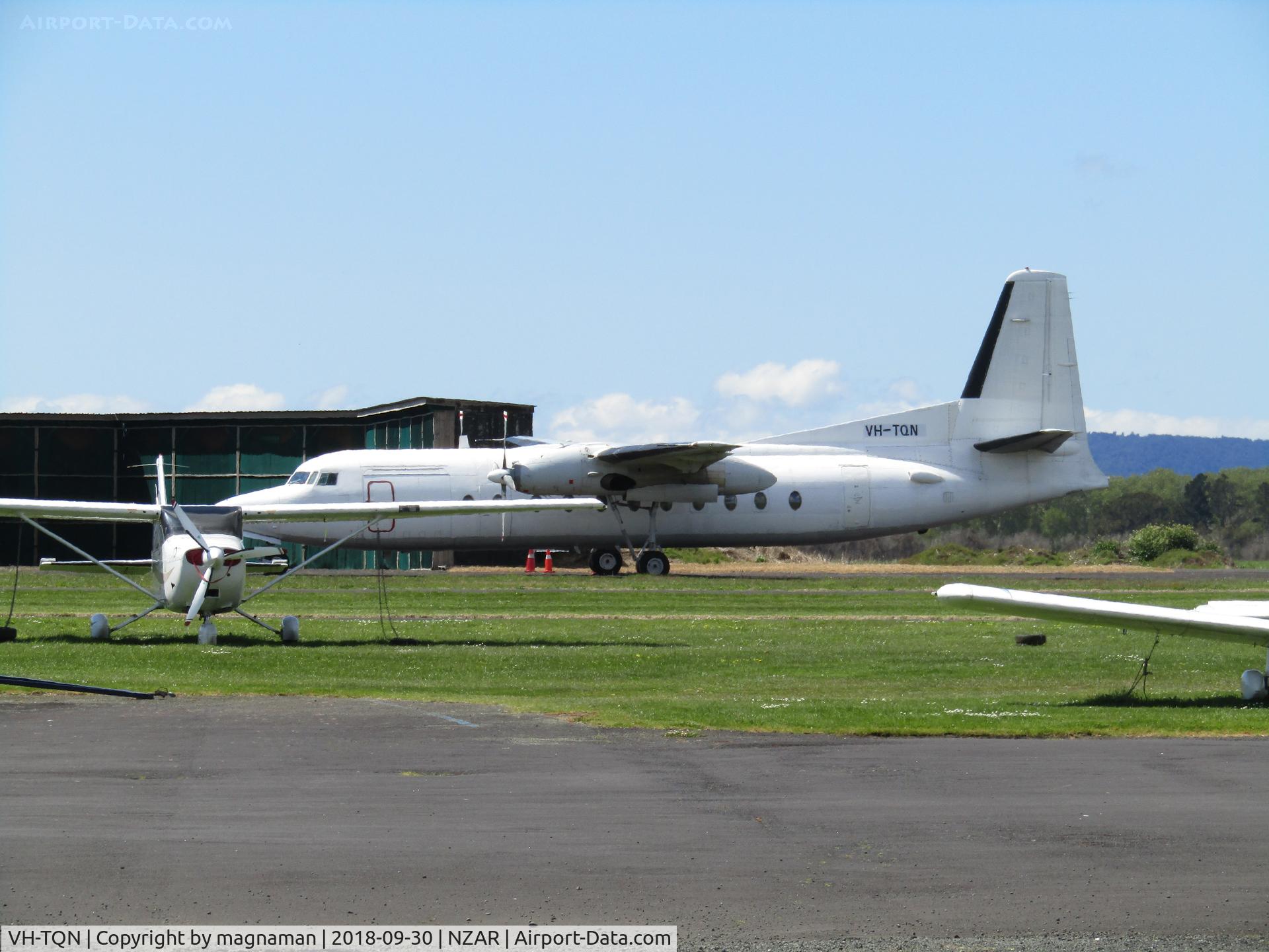 VH-TQN, Fokker F.27 Friendship C/N 10680, Now moved from stuck at AKL to stuck at AMZ!!