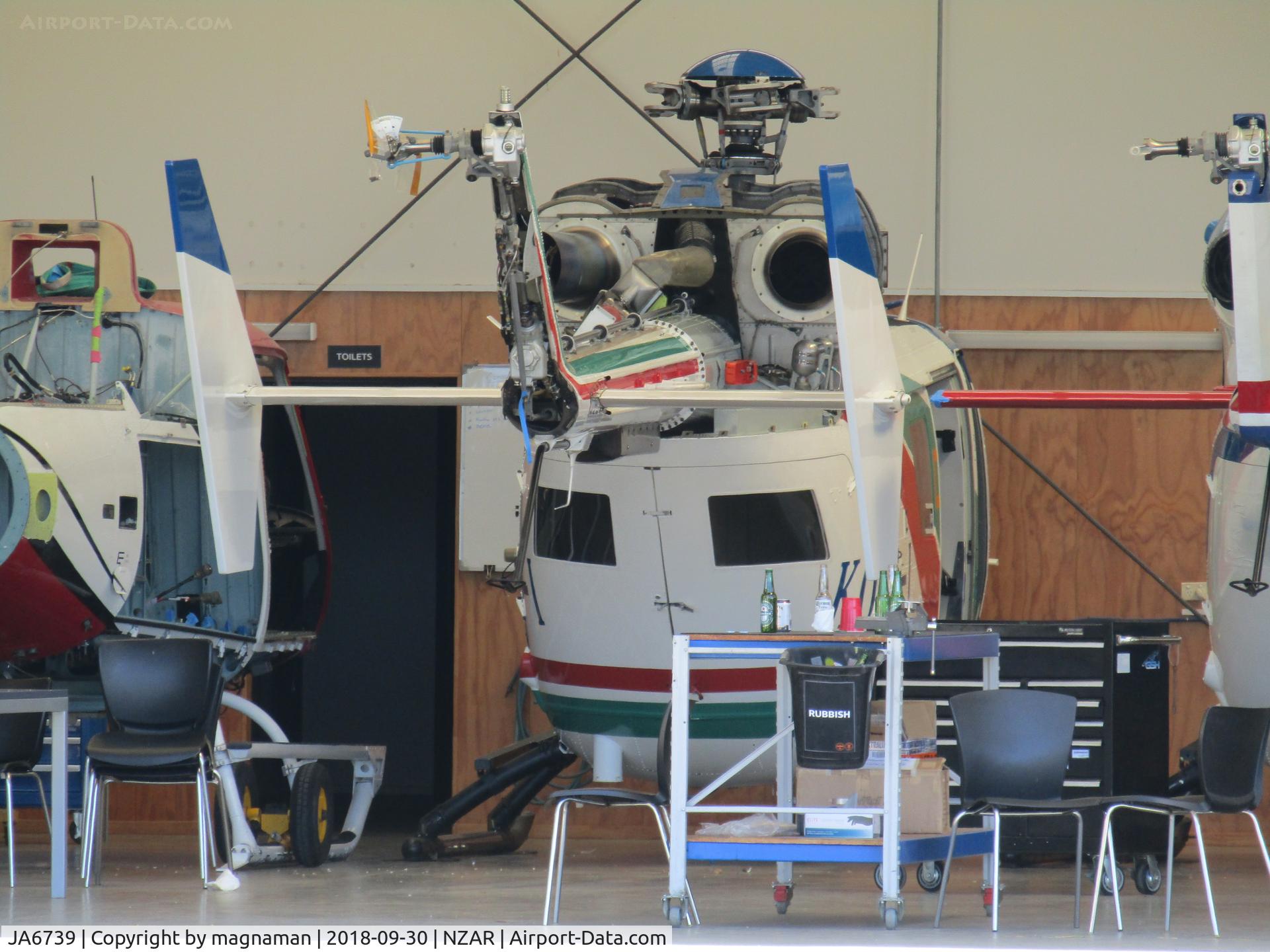 JA6739, Eurocopter-Kawasaki BK-117B-2 C/N 1099, Still awaiting re-reg at Oceania