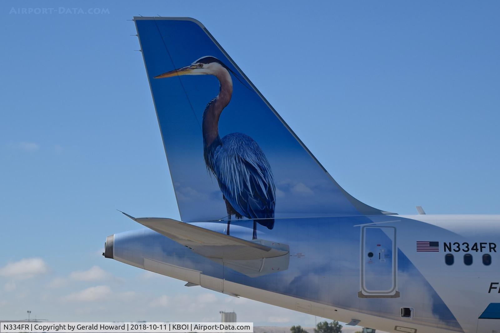 N334FR, 2018 Airbus A320-251N C/N 8306, Stretch The Great Blue Heron.