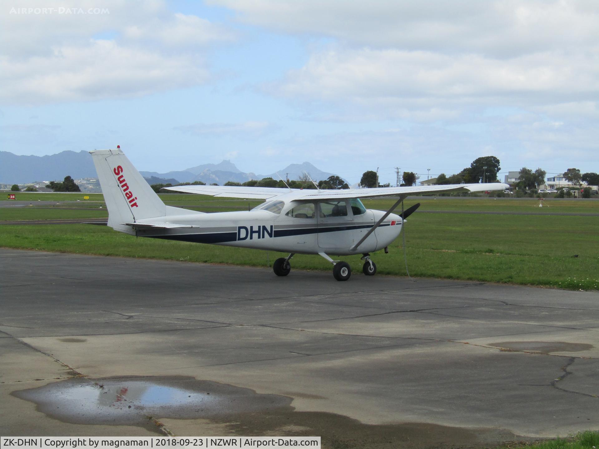 ZK-DHN, Cessna 172H C/N 17256507, on ramp at whangarei