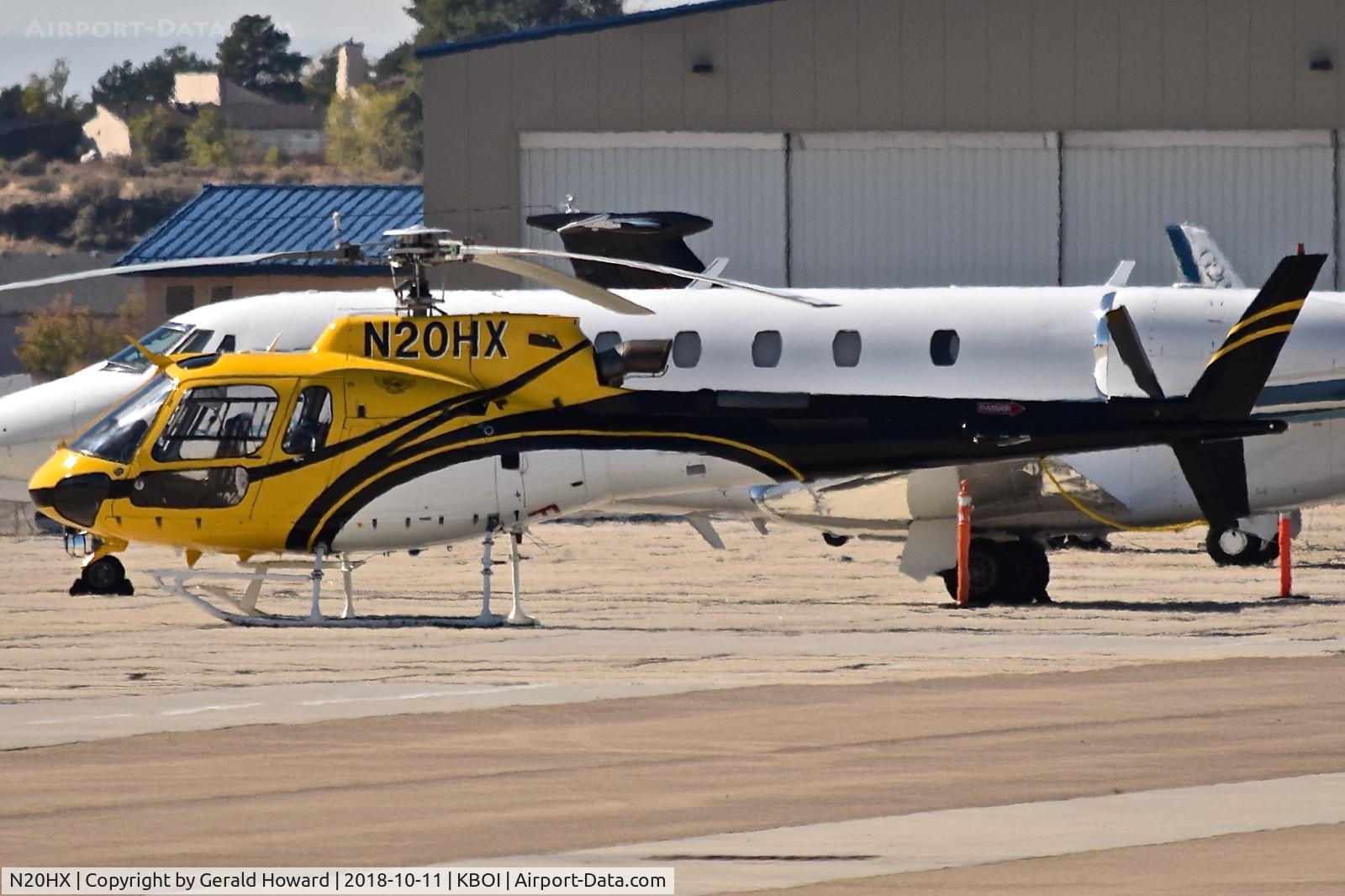 N20HX, 1999 Aerospatiale AS-350B-3 Ecureuil C/N 3193, Parked on the south GA ramp.