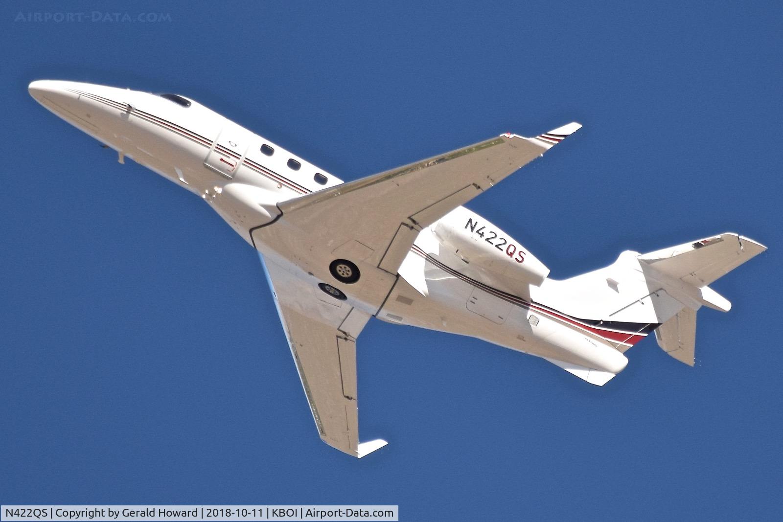 N422QS, 1997 Gulfstream Aerospace G-IV C/N 1322, Climb out from RWY 28L.