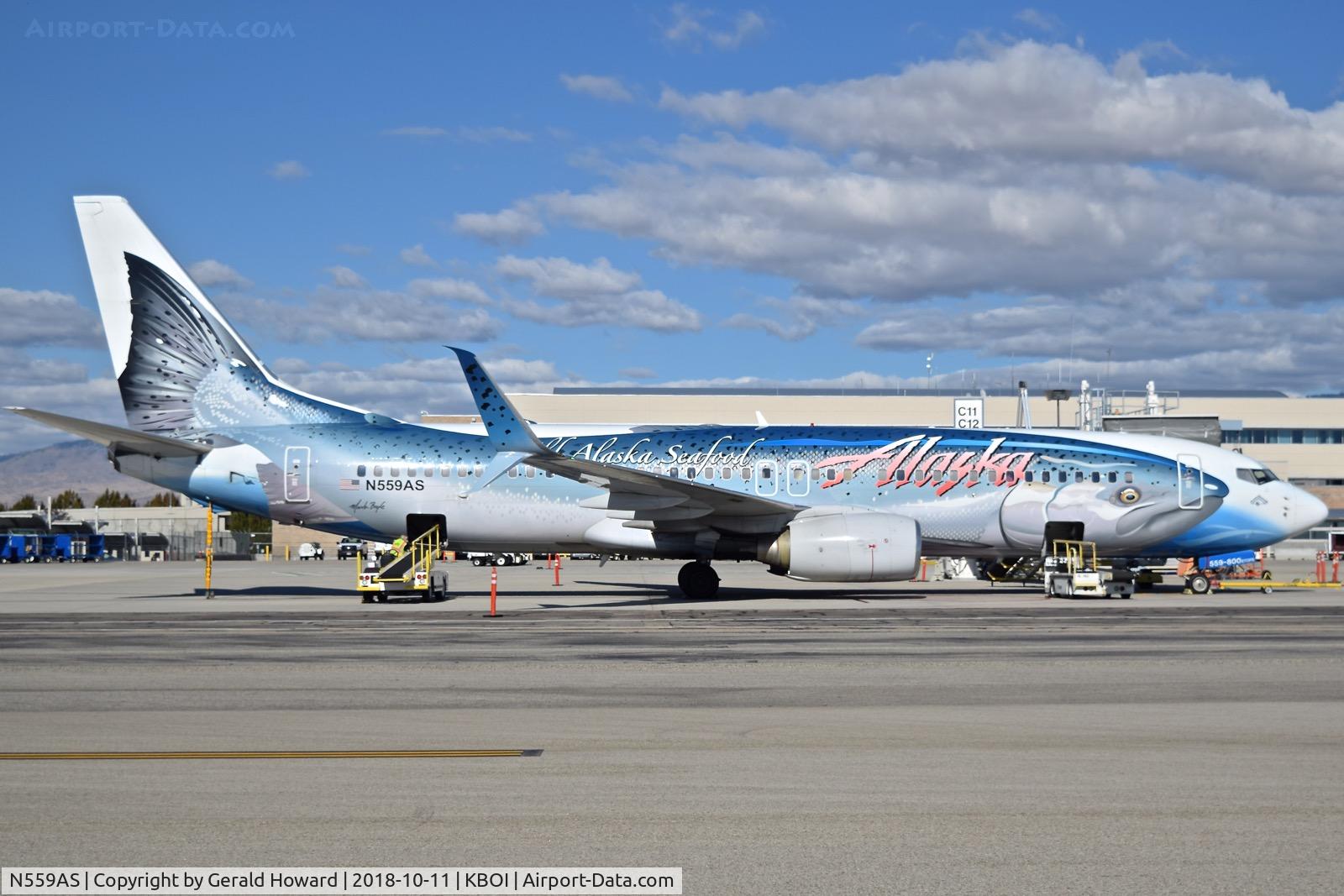 N559AS, 2006 Boeing 737-890 C/N 35178, Parked at the gate.