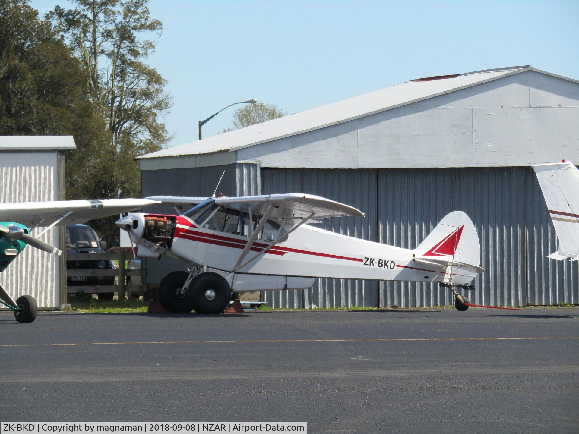 ZK-BKD, 1966 Piper PA-18-150 Super Cub C/N 18-8470, on apron at ardmore