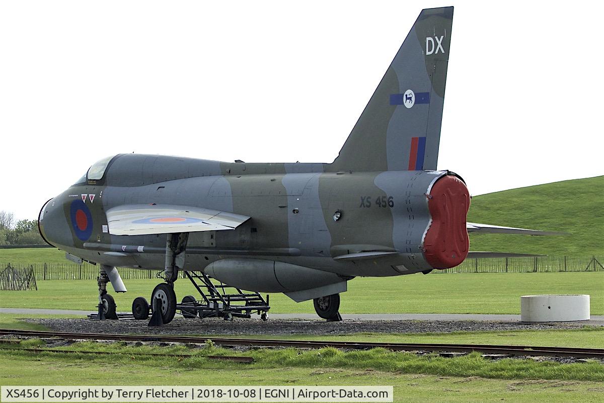 XS456, 1965 English Electric Lightning T.5 C/N 95016, Preserved at Skegness Airfield