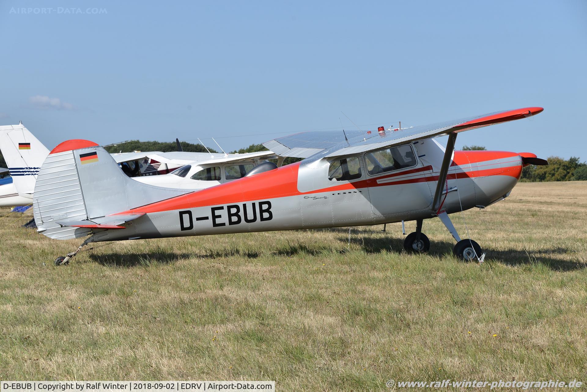 D-EBUB, Cessna 170B C/N 26934, Cessna 170B - Private - 26934 - D-EBUB - 02.09.2018 - EDRV