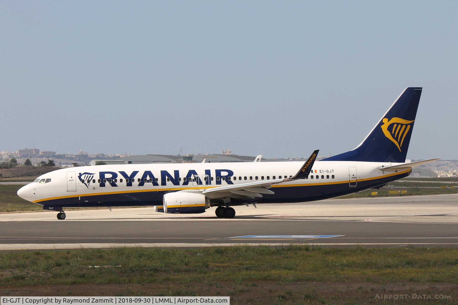 EI-GJT, 2018 Boeing 737-800 C/N 44837, B737 EI-GJT Ryanair