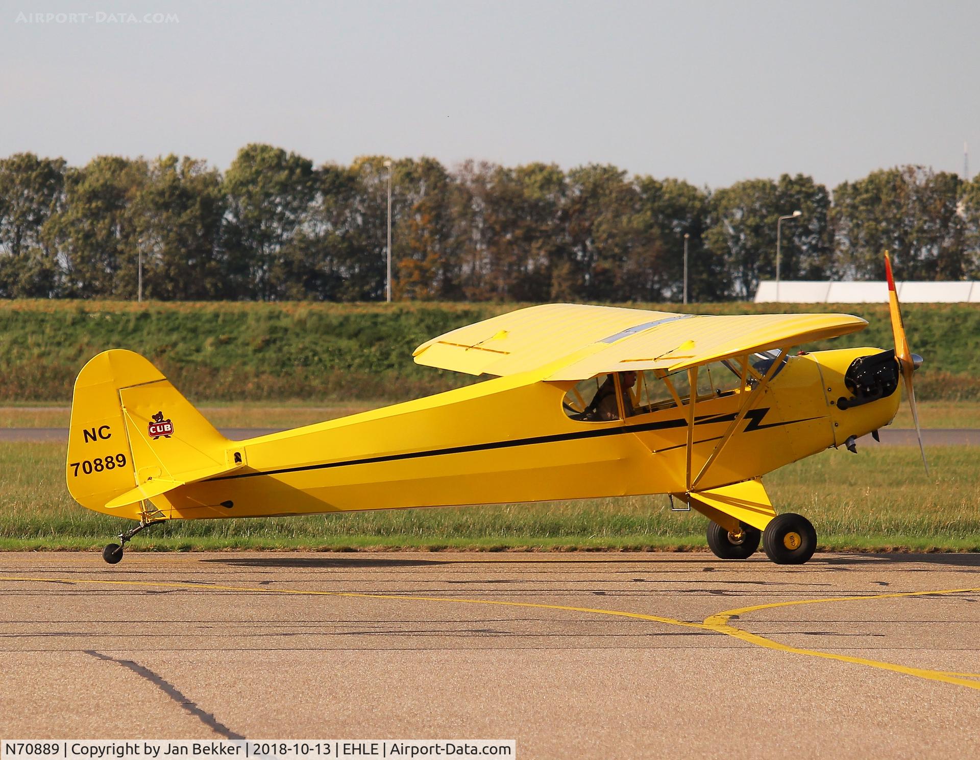 N70889, 1946 Piper J3C-65 Cub C/N 17910, Lelystad Airport