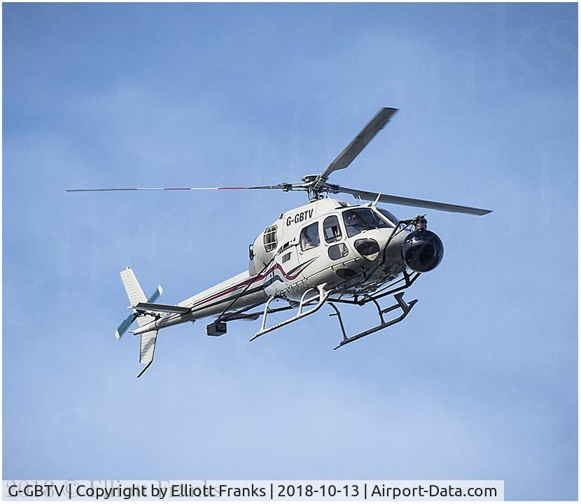 G-GBTV, 1986 Eurocopter AS-355N Twinstar C/N 5360, Aircraft was hovering above Somerset House in London presumably following the far right march taking place in nearby Westminster 13th ocrtober 2018.