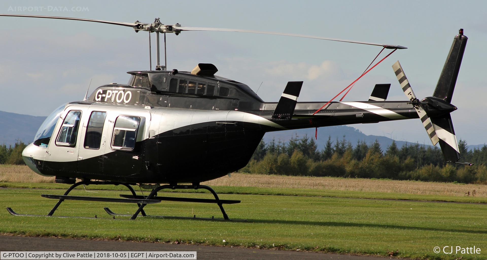 G-PTOO, 1995 Bell 206L-4 LongRanger IV LongRanger C/N 52132, Parked at Perth