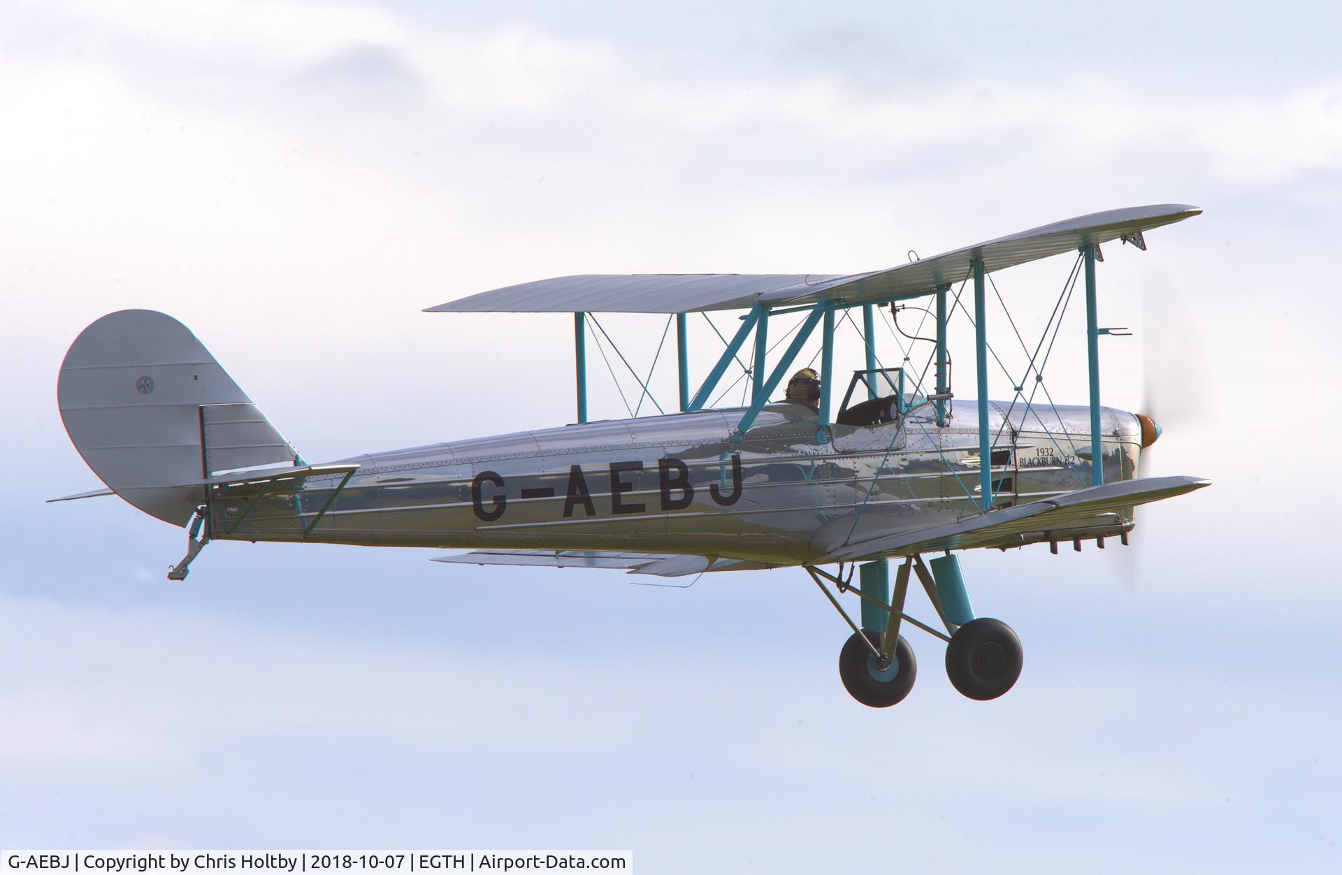 G-AEBJ, 1936 Blackburn B.2 Series 1 C/N 6300/8, Immaculately turned out for the Shuttleworth Race Day 2018 at Old Warden.