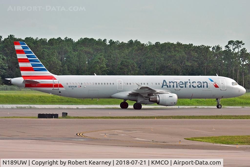 N189UW, 2001 Airbus A321-211 C/N 1425, Taxiing out for departure