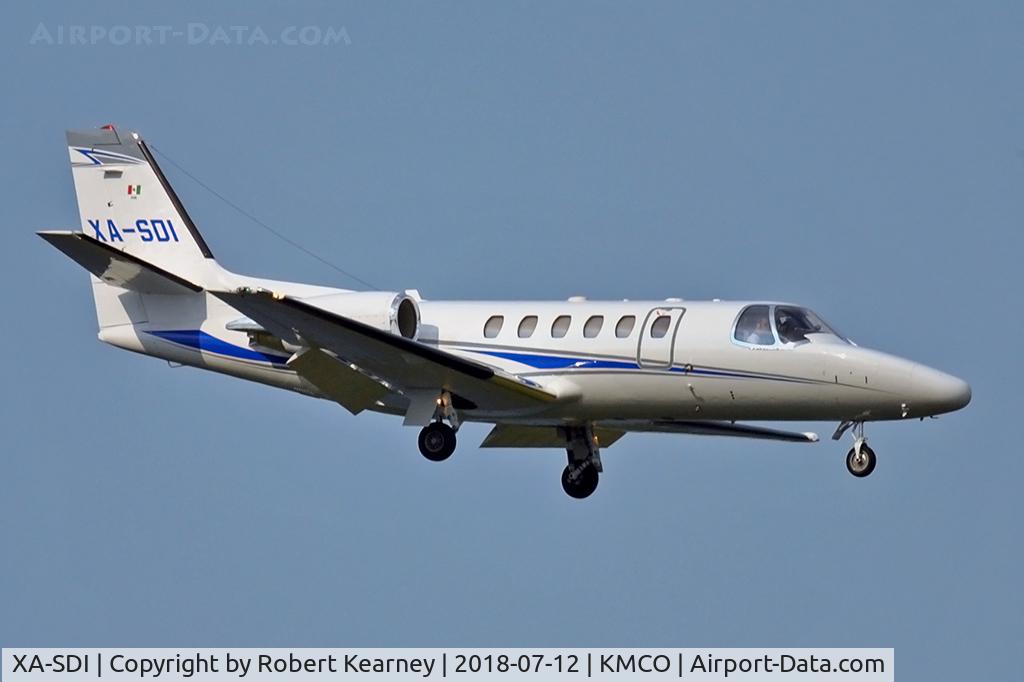 XA-SDI, 2001 Cessna 550 C/N 550-0983, On short final for r/w 18R