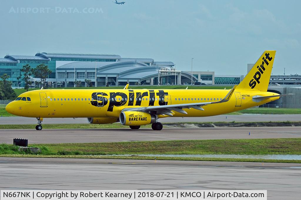 N667NK, 2016 Airbus A321-231 C/N 7058, Taxiing in after arrival