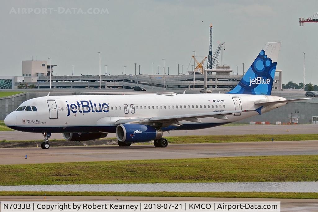 N703JB, 2008 Airbus A320-232 C/N 3381, Taxiing in after arrival