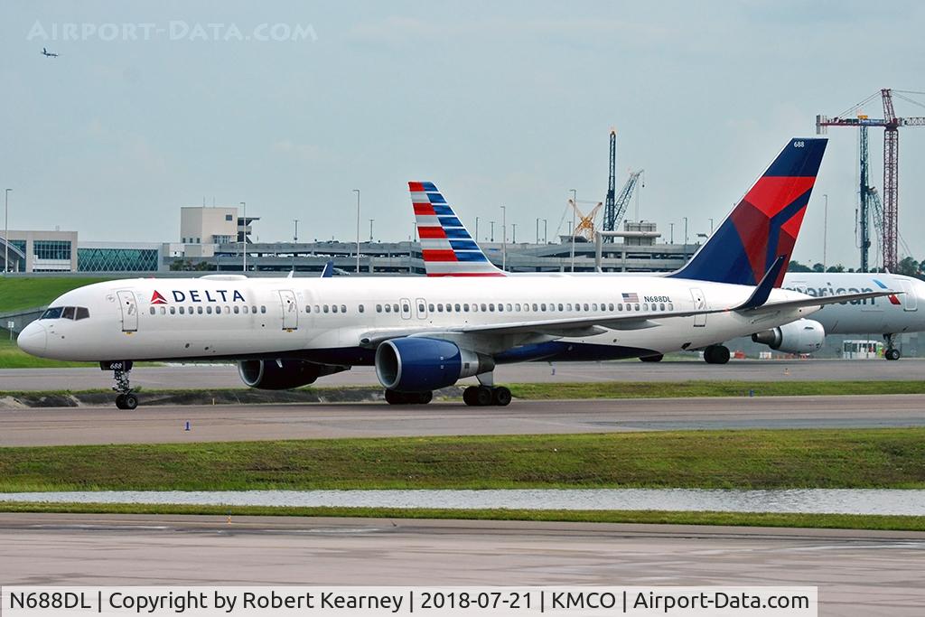 N688DL, 1998 Boeing 757-232 C/N 27587, Taxiing in after arrival