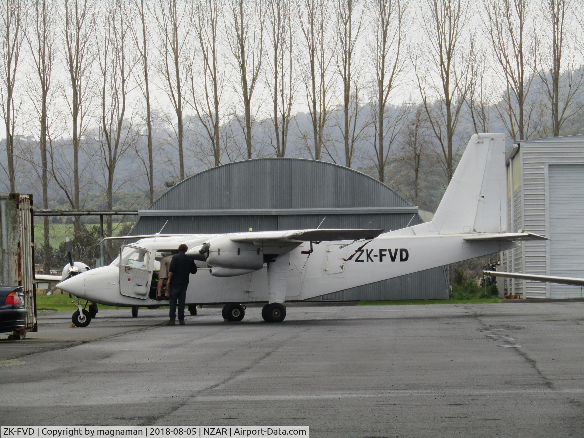 ZK-FVD, 1973 Britten-Norman BN-2A-26 Islander C/N 316, shortly before export