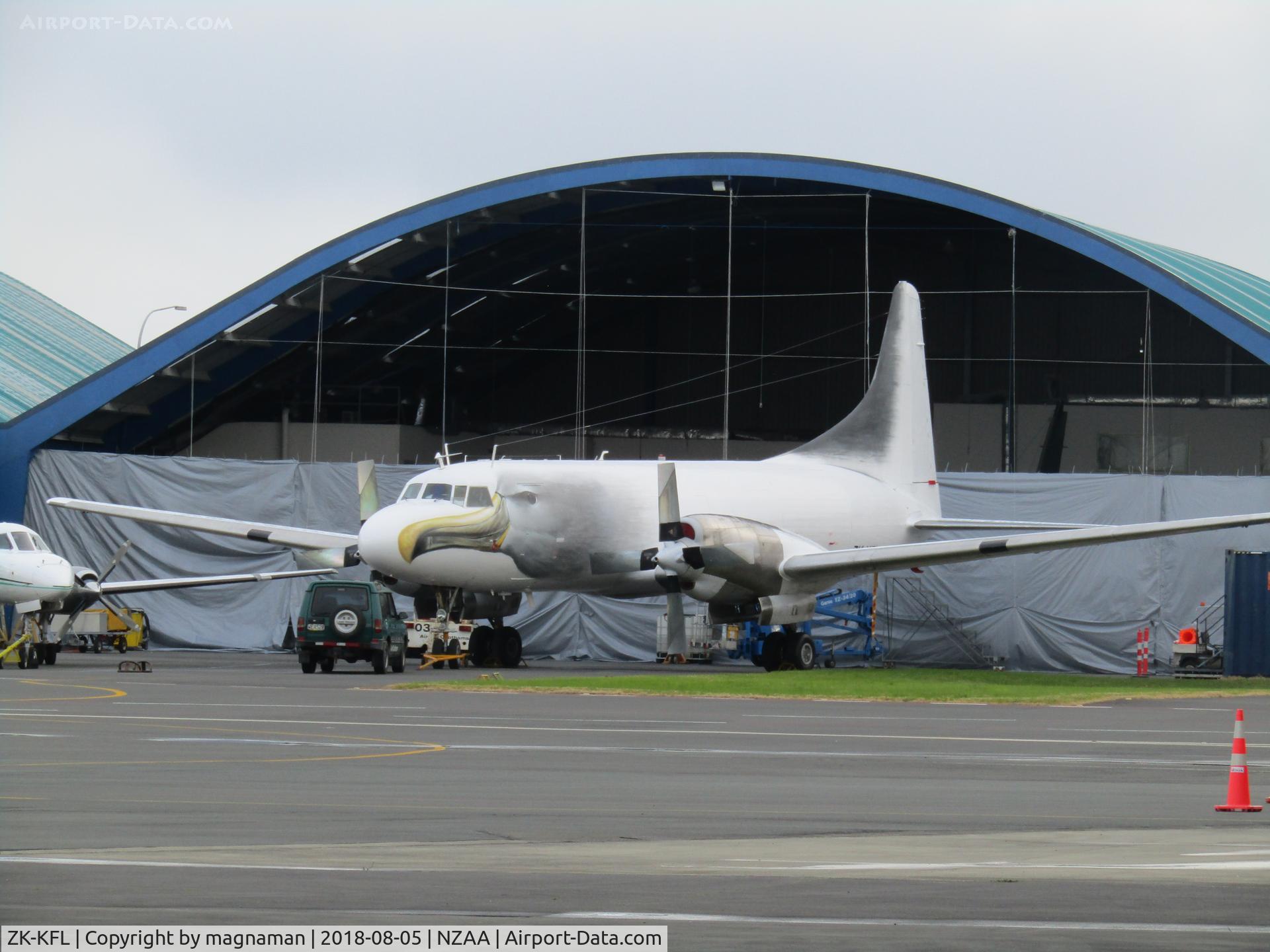 ZK-KFL, 1956 Convair 580(F) C/N 372, eco painting