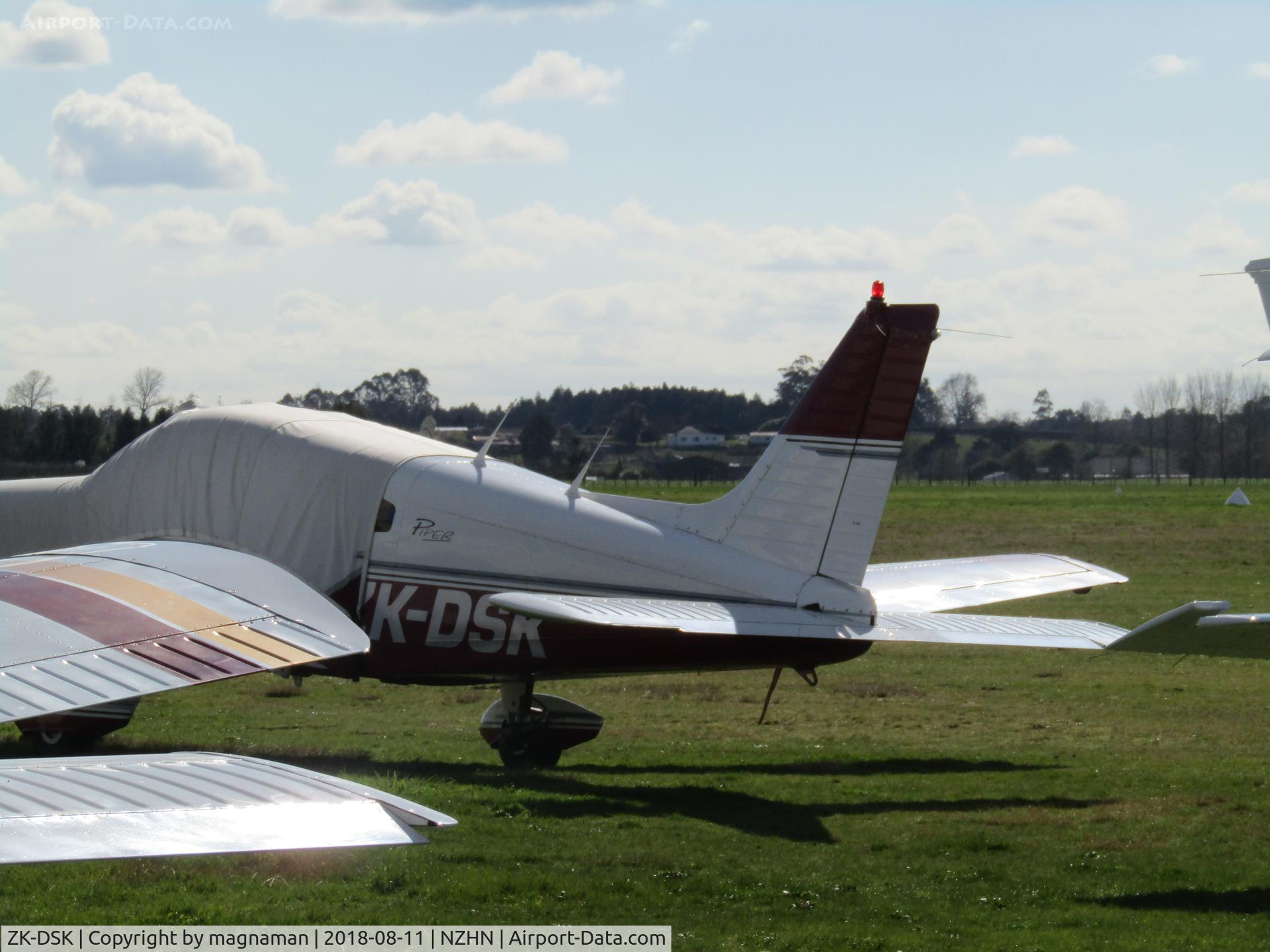 ZK-DSK, Piper PA-28-151 C/N 28-7415479, desperate shot at Hamilton