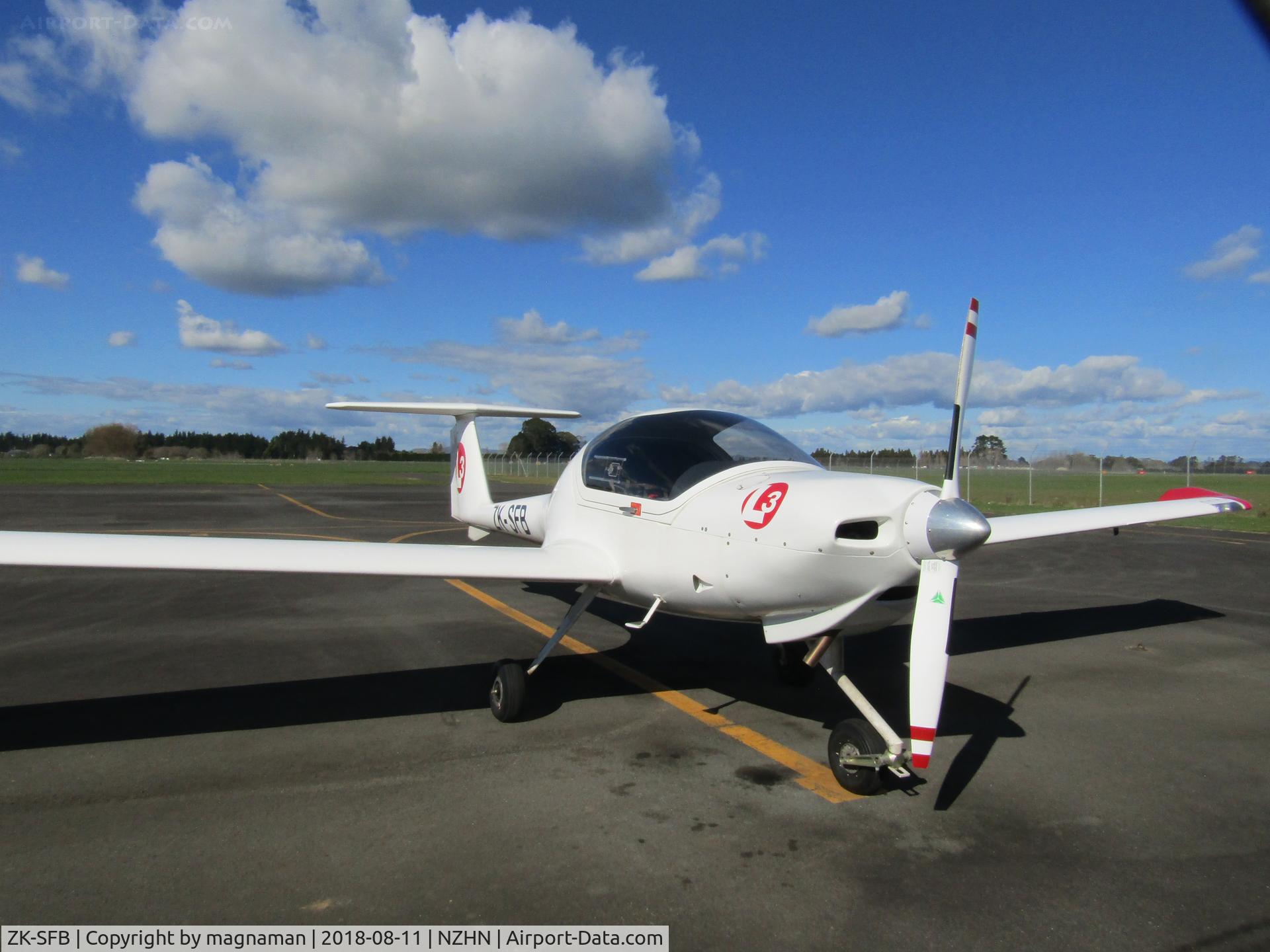ZK-SFB, Diamond DA-20C-1 Eclipse C/N C0026, At home base