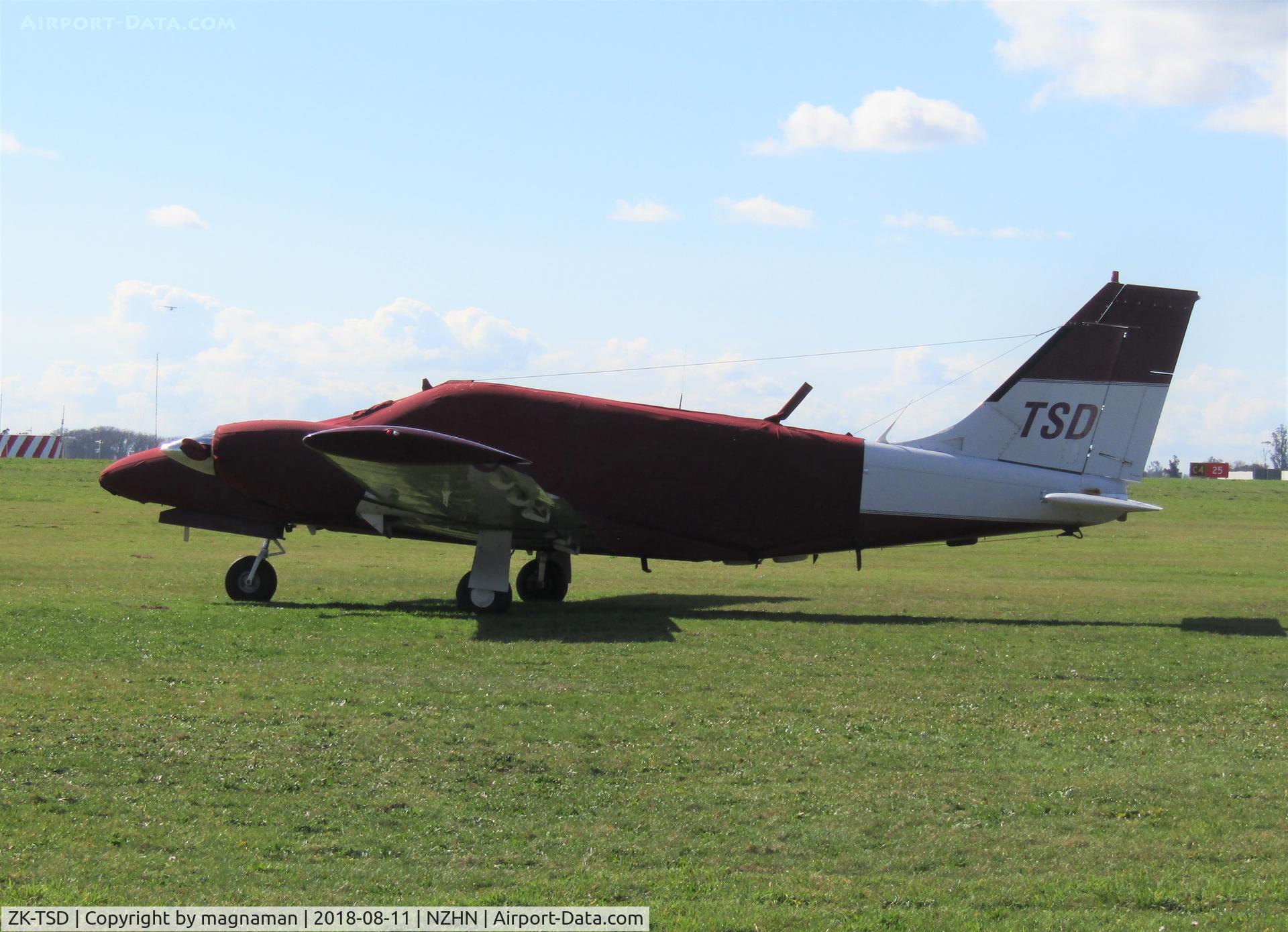 ZK-TSD, 1980 Piper PA-34-200T Seneca II C/N 34-8070356, old twin at hammy