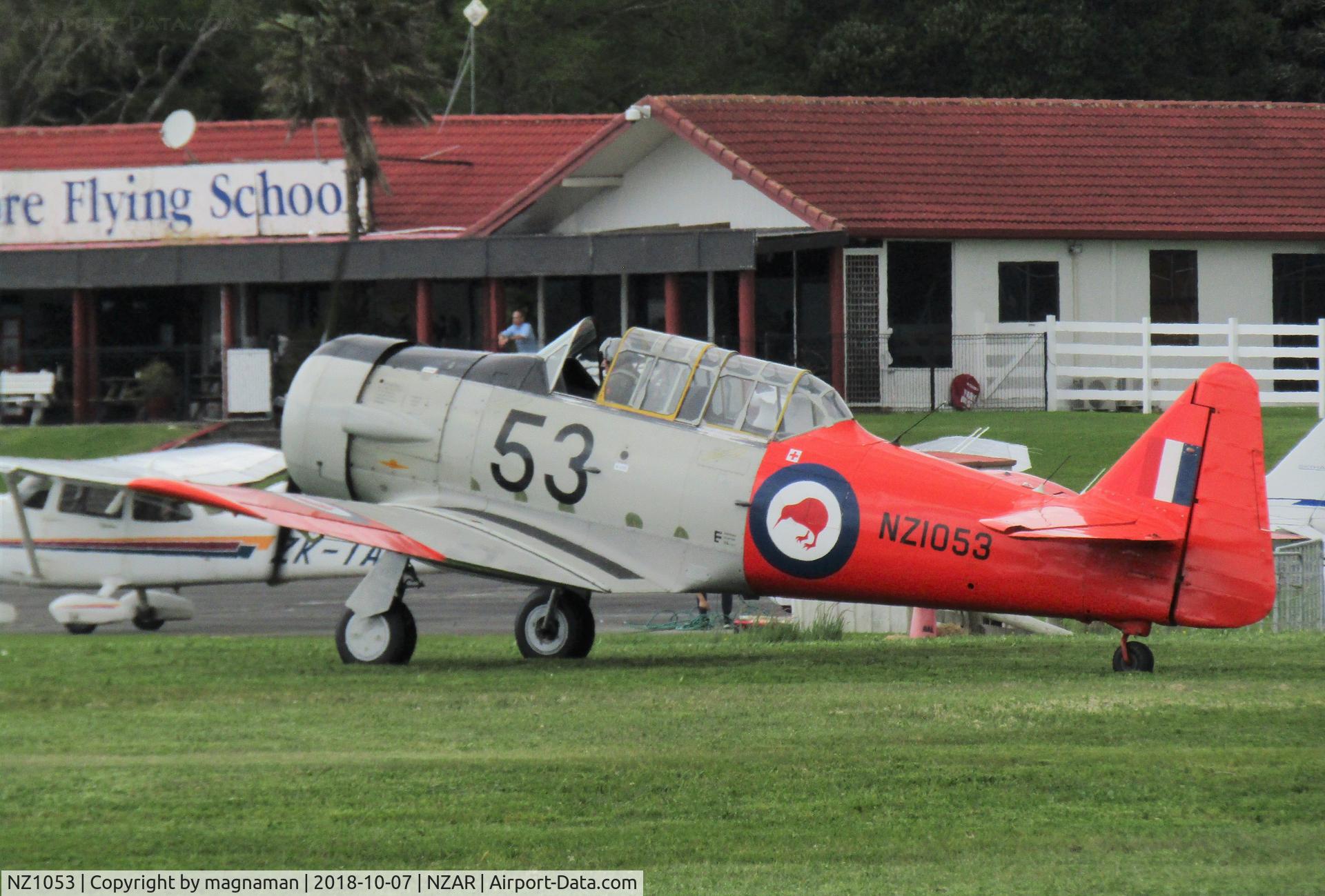 NZ1053, 1941 North American AT-6C Harvard IIA C/N 88-13910, training flight
