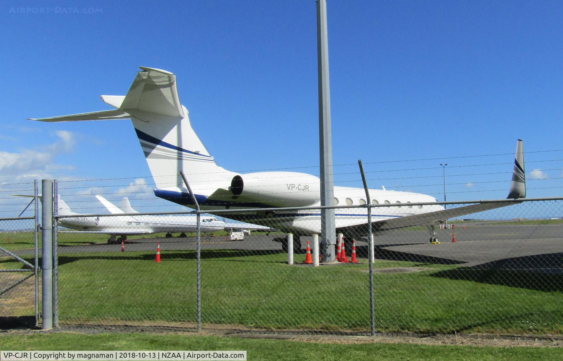 VP-CJR, 2015 Gulfstream Aerospace G650 (G-VI) C/N 6168, at AKL again