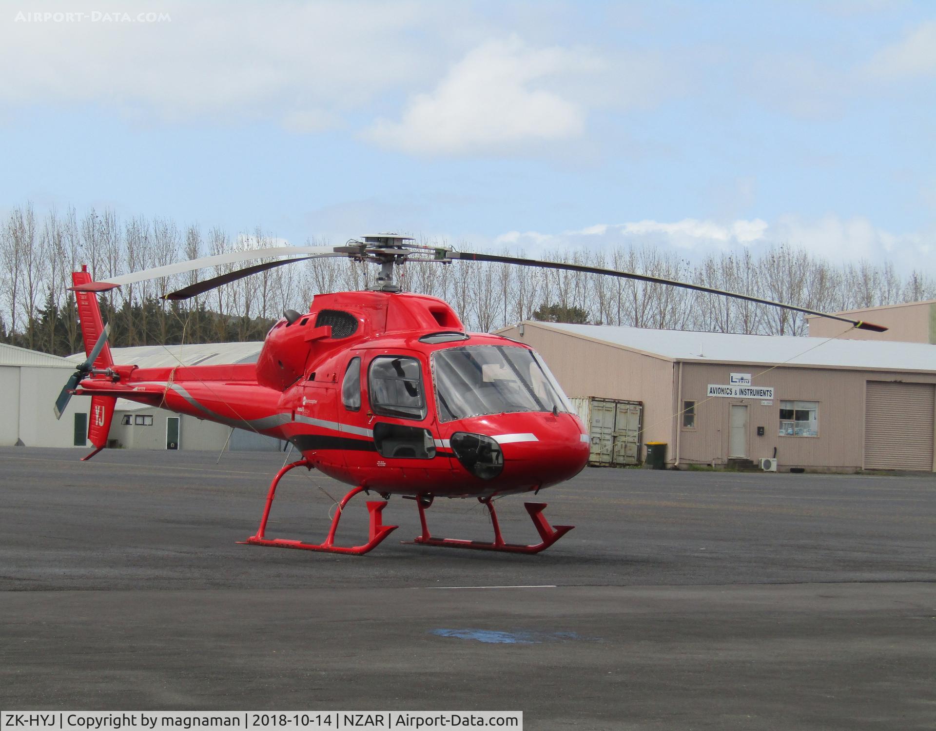 ZK-HYJ, Aerospatiale AS-355F-1 Ecureuil 2 C/N 5280, ex helipro jobby