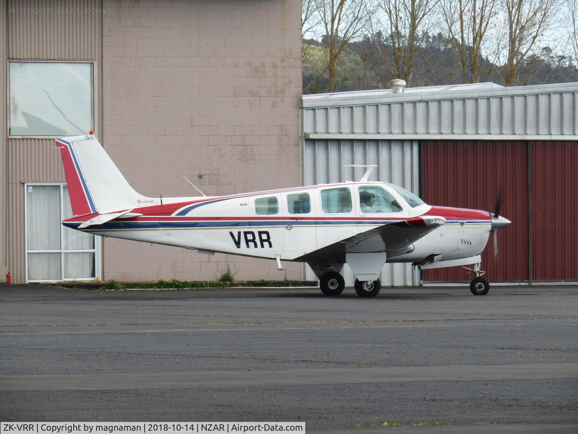 ZK-VRR, Beech A36 Bonanza 36 C/N E-564, smart beech