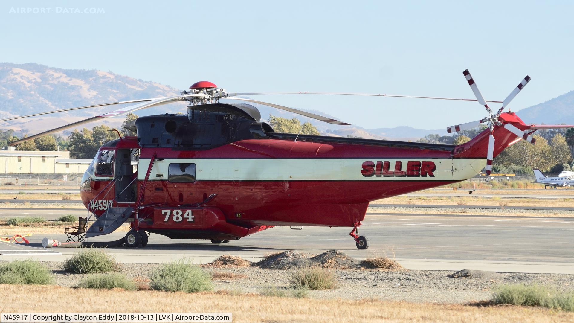 N45917, 1965 Sikorsky S61V-1 C/N 61271, Livermore Airport California 2018.