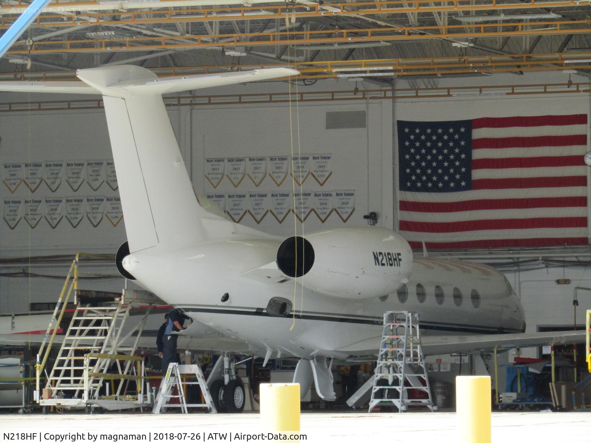 N218HF, 2007 Gulfstream Aerospace GIV-X (G450) C/N 4108, In gulfstream facility