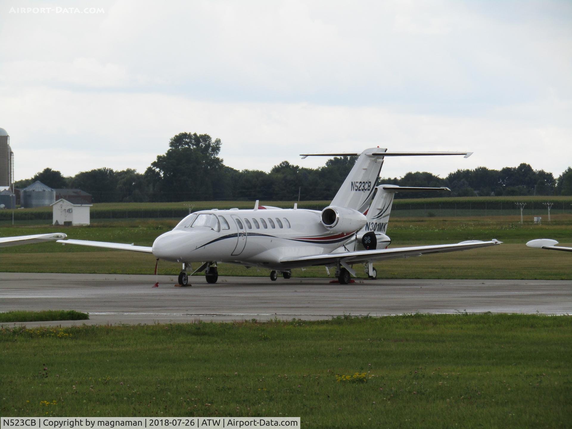 N523CB, 2006 Cessna 525B CitationJet CJ3 C/N 525B-0078, on ramp at ATW