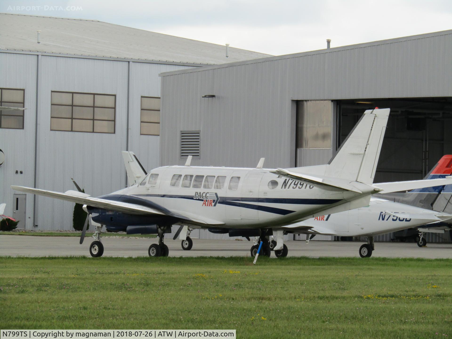 N799TS, 1969 Beech 99 Airliner C/N U-57, at Appleton