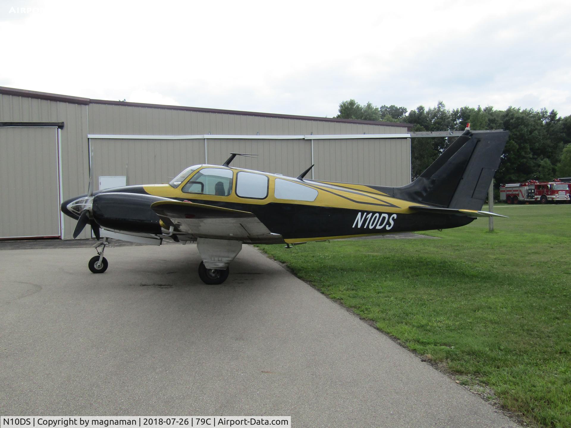 N10DS, 1965 Beech 95-B55 (T42A) Baron C/N TC-943, at brennand during EAA 18