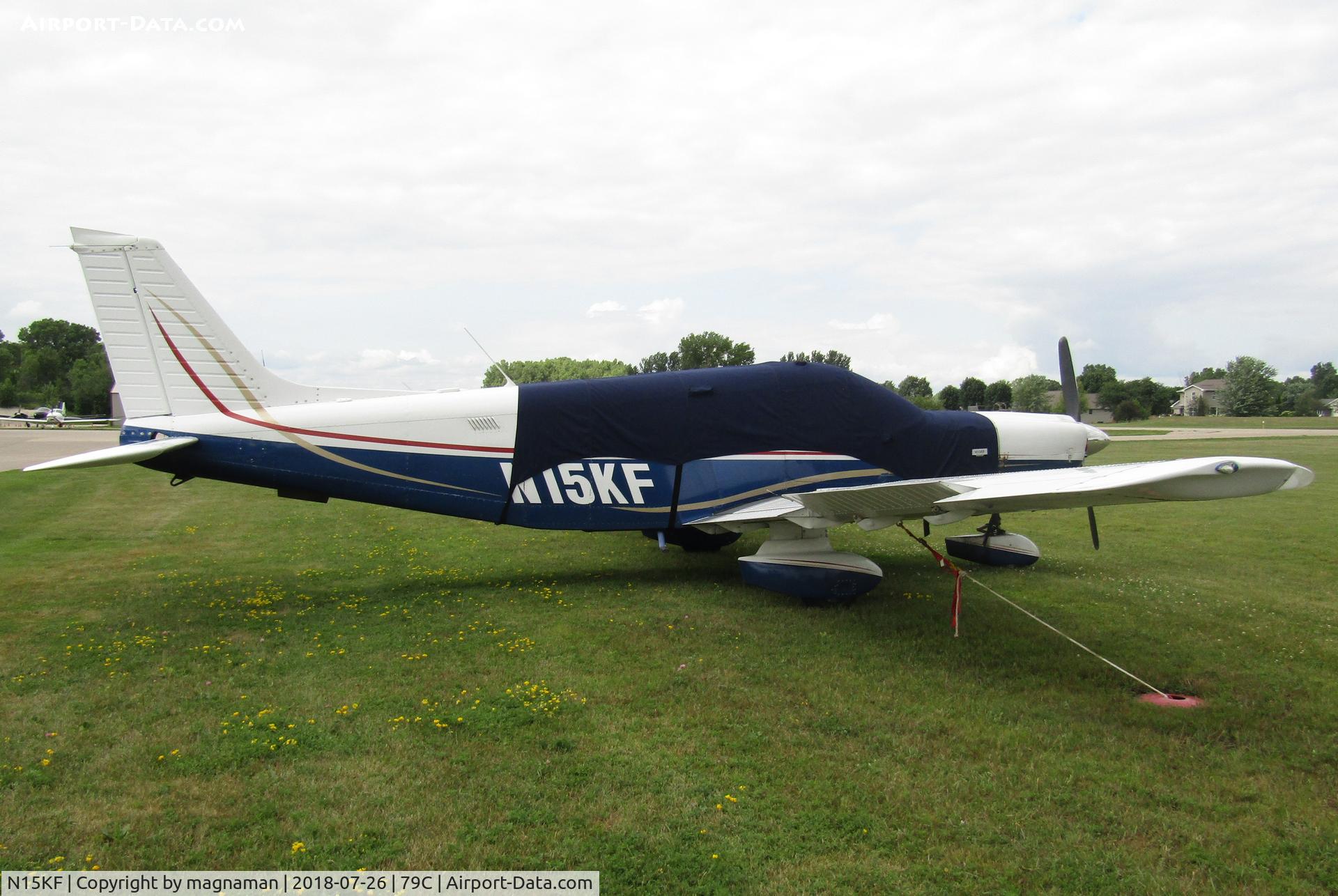 N15KF, 1980 Piper PA-32-301 Saratoga C/N 32-8006073, on grass at brennand