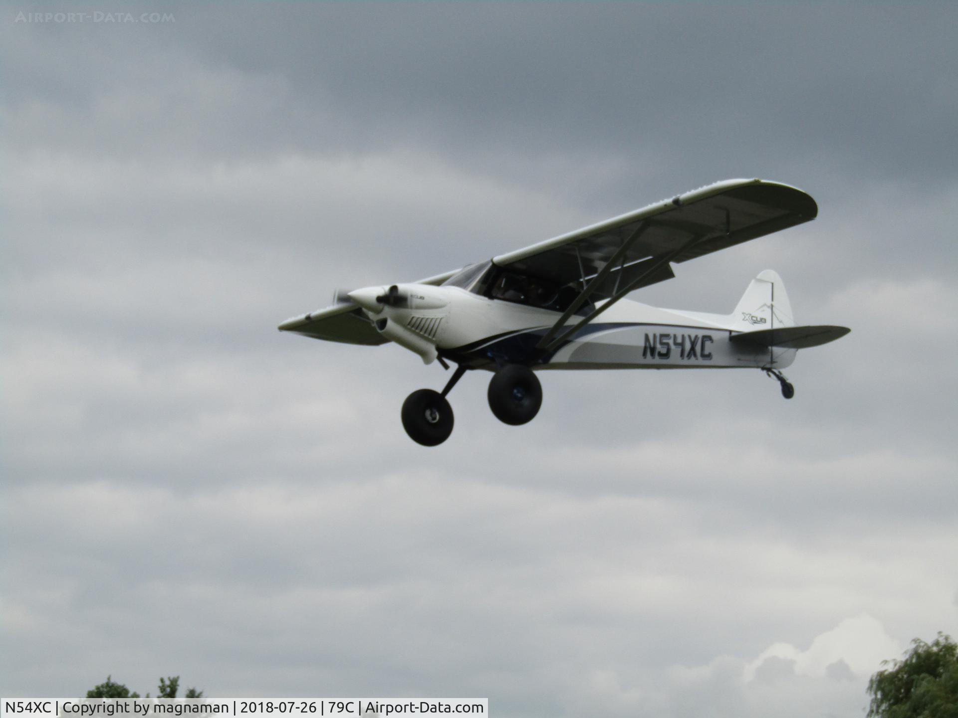 N54XC, 2018 Cub Crafters CC19-180 C/N CC19-0027, practising at Brennand