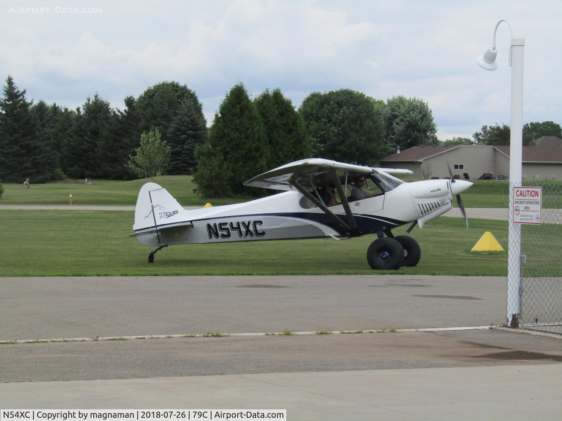 N54XC, 2018 Cub Crafters CC19-180 C/N CC19-0027, landed