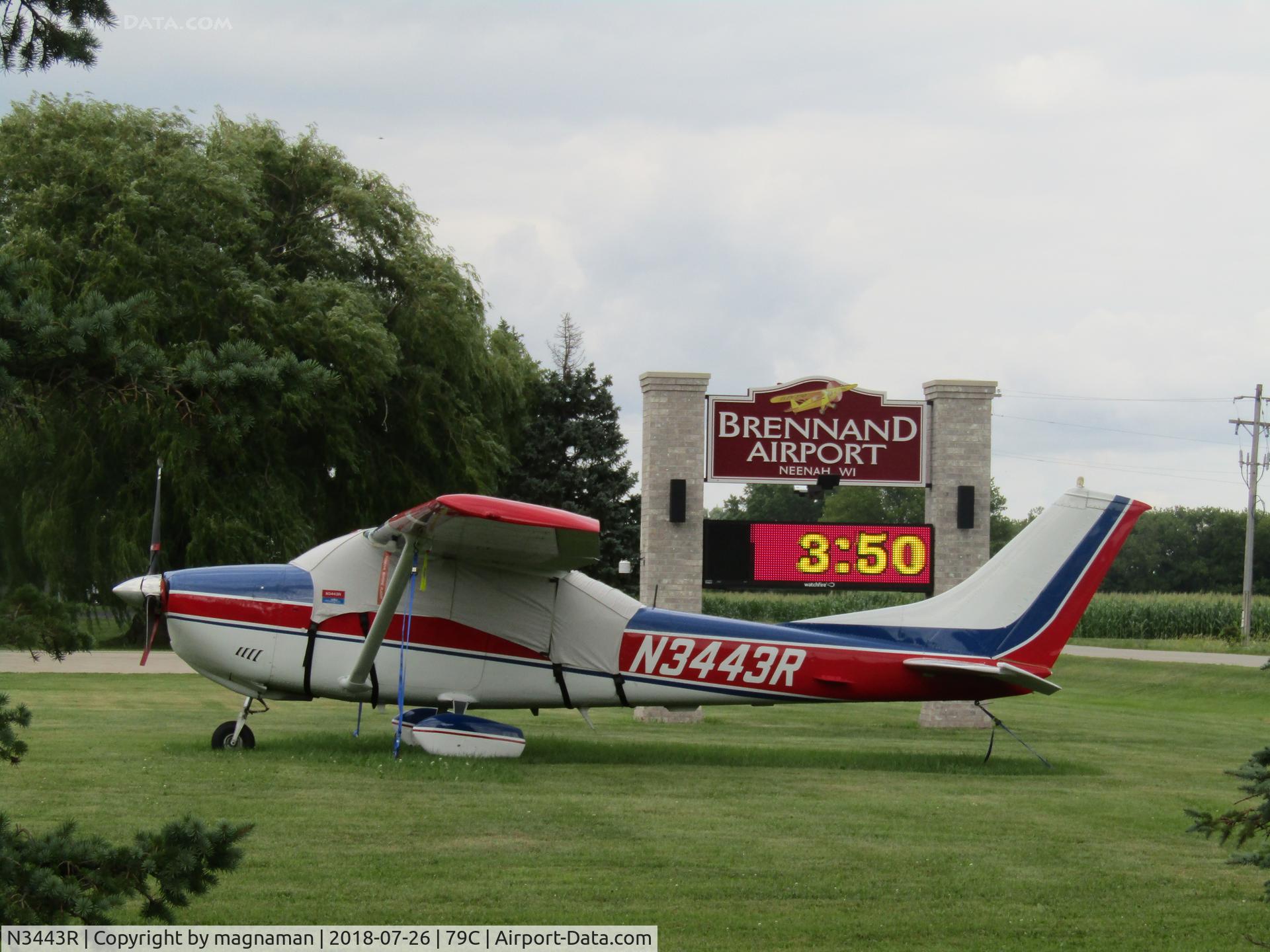 N3443R, 1967 Cessna 182L Skylane C/N 18258743, at brennand