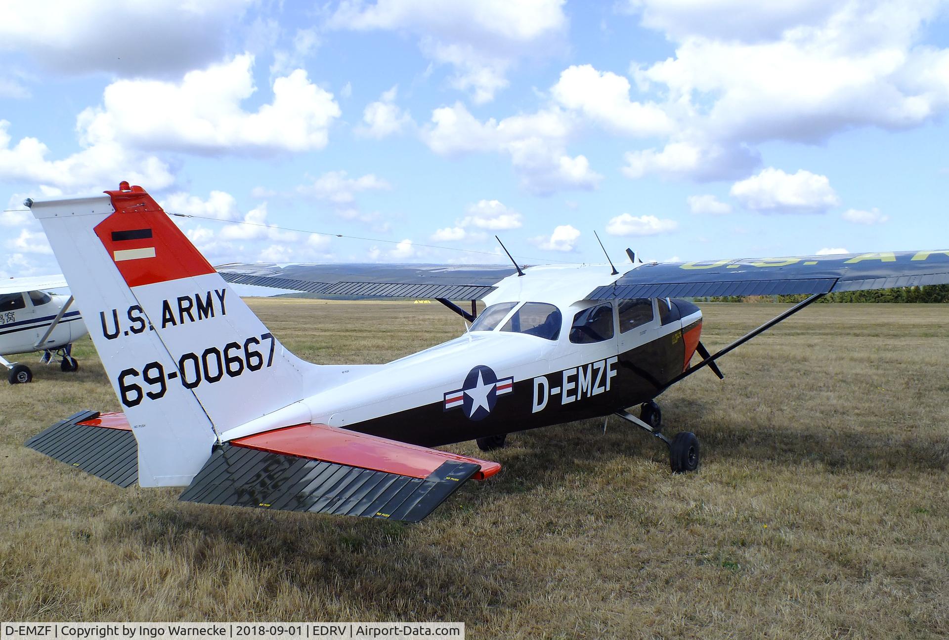 D-EMZF, Reims F172H Skyhawk C/N 69-0667, Cessna (Reims) F172H Skyhawk at the 2018 Flugplatzfest Wershofen