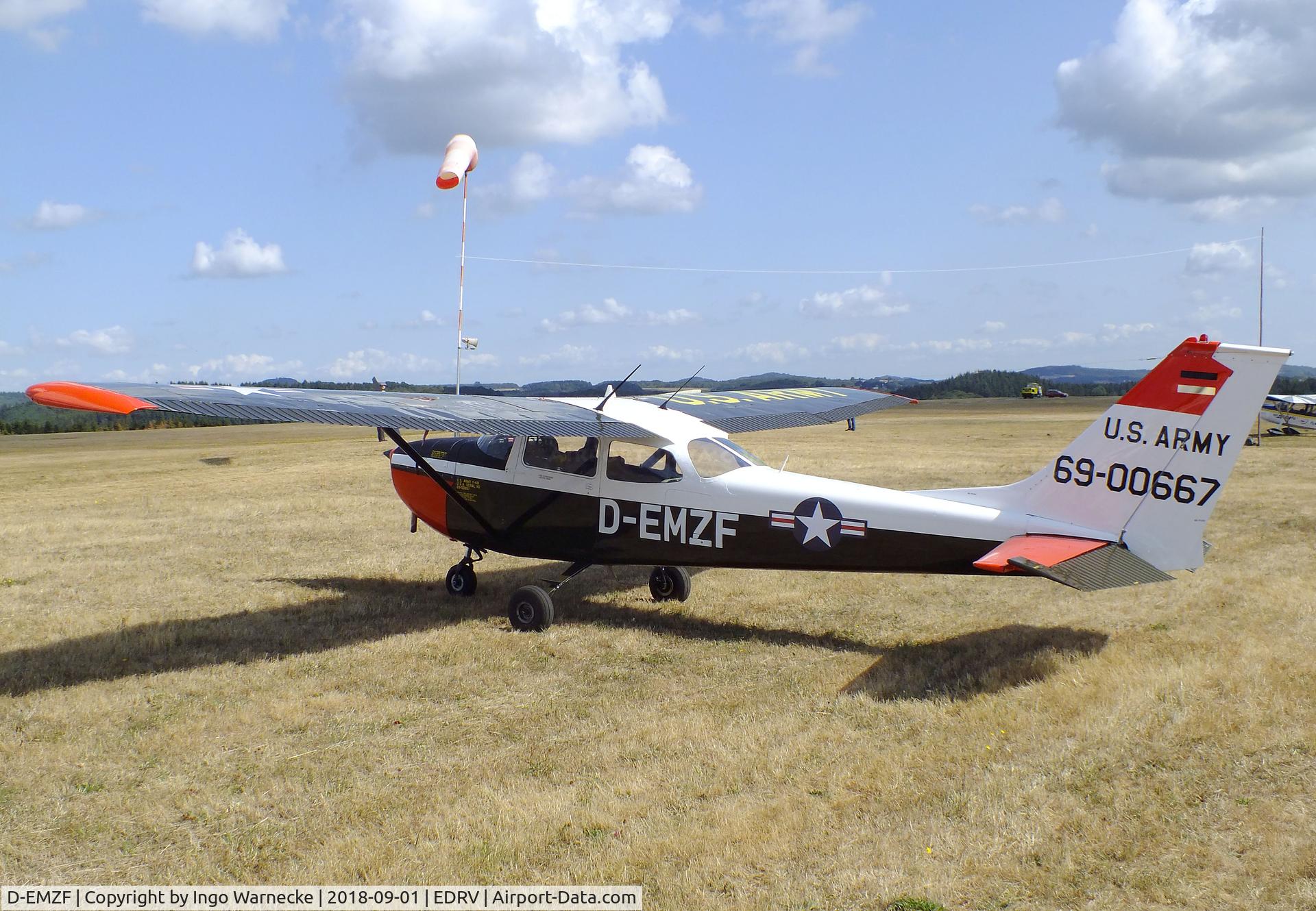 D-EMZF, Reims F172H Skyhawk C/N 69-0667, Cessna (Reims) F172H Skyhawk at the 2018 Flugplatzfest Wershofen