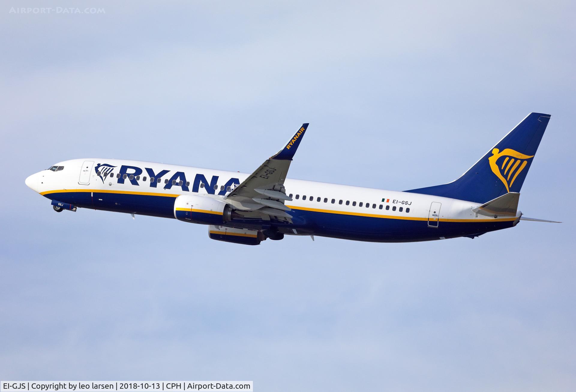 EI-GJS, 2018 Boeing 737-800 C/N 44836, Copenhagen 13.10.2018