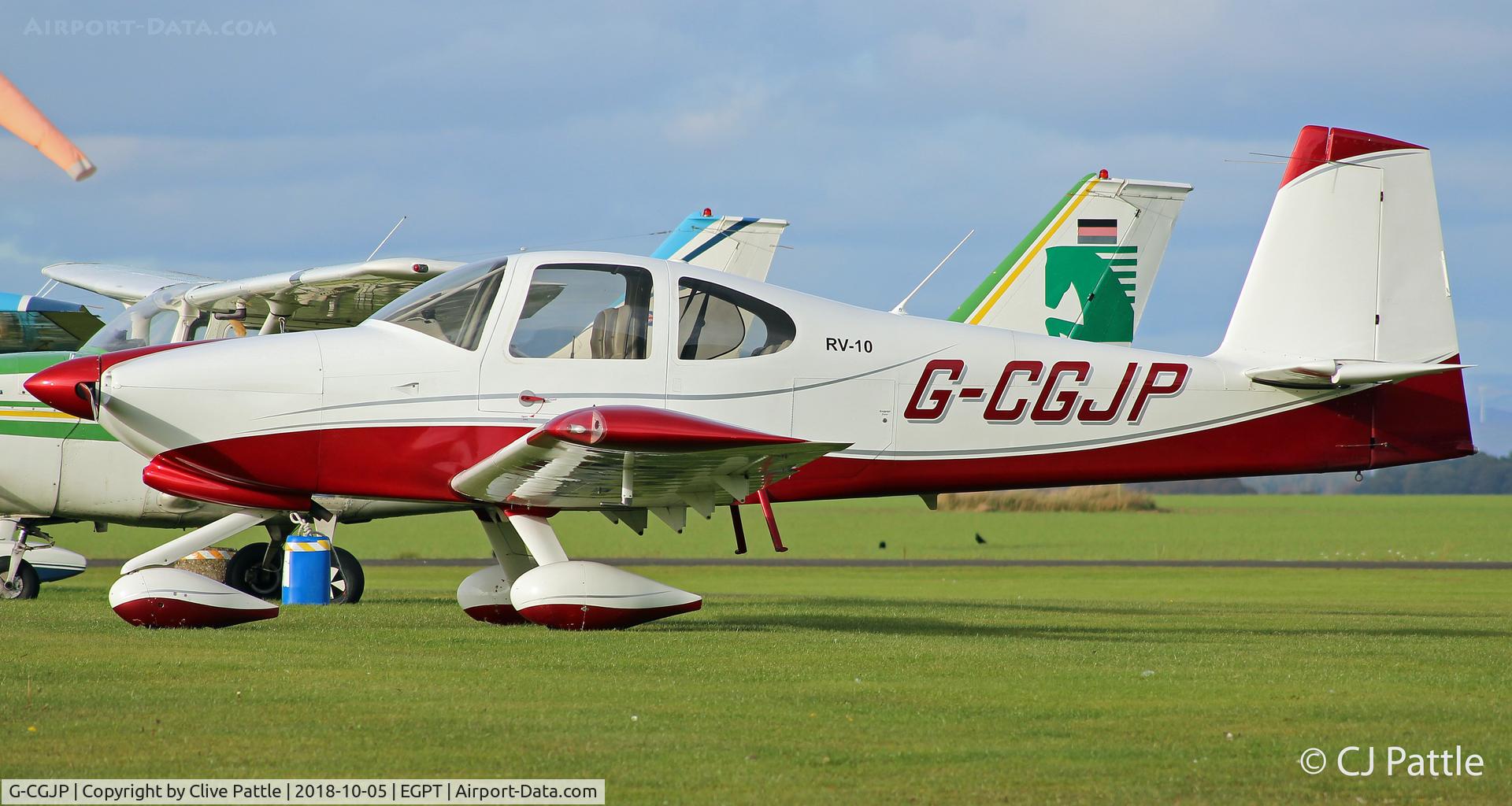 G-CGJP, 2010 Vans RV-10 C/N PFA 339-14600, Parked at Perth