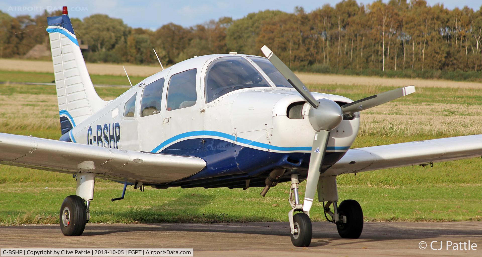 G-BSHP, 1986 Piper PA-28-161 Warrior C/N 28-8616002, Parked at Perth