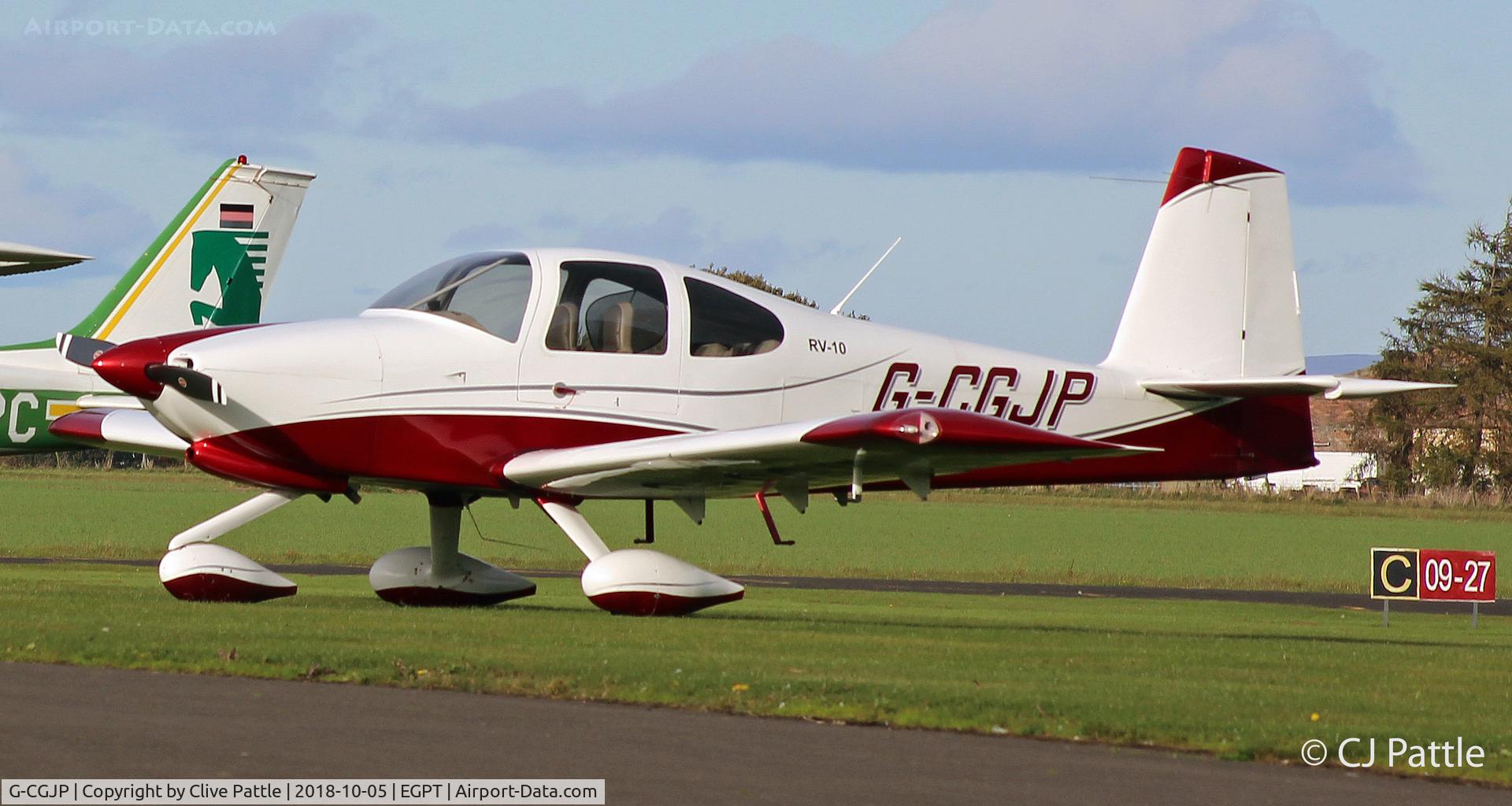 G-CGJP, 2010 Vans RV-10 C/N PFA 339-14600, Parked at Perth