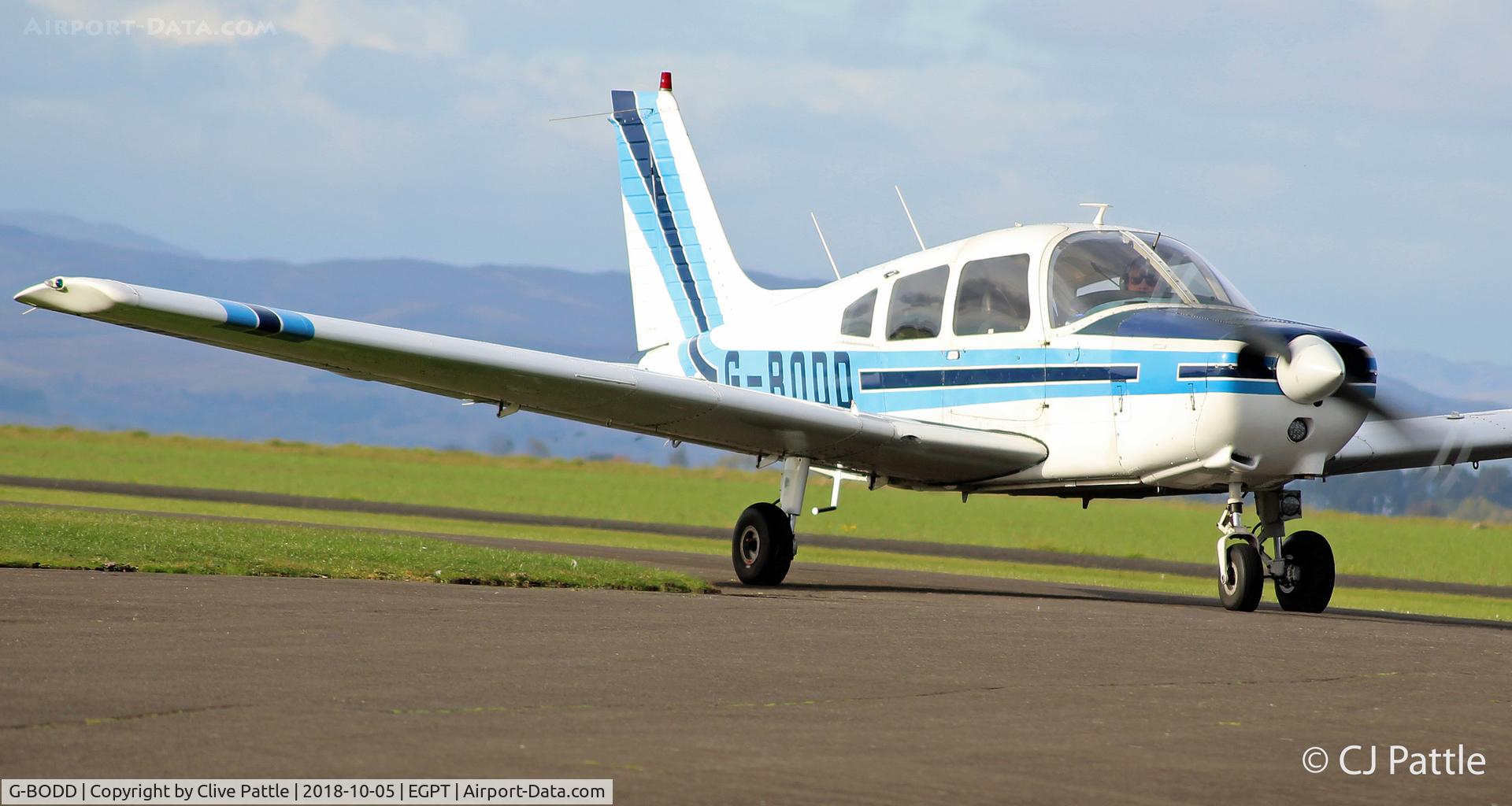 G-BODD, 1988 Piper PA-28-161 Cherokee Warrior II C/N 2816040, Perth action