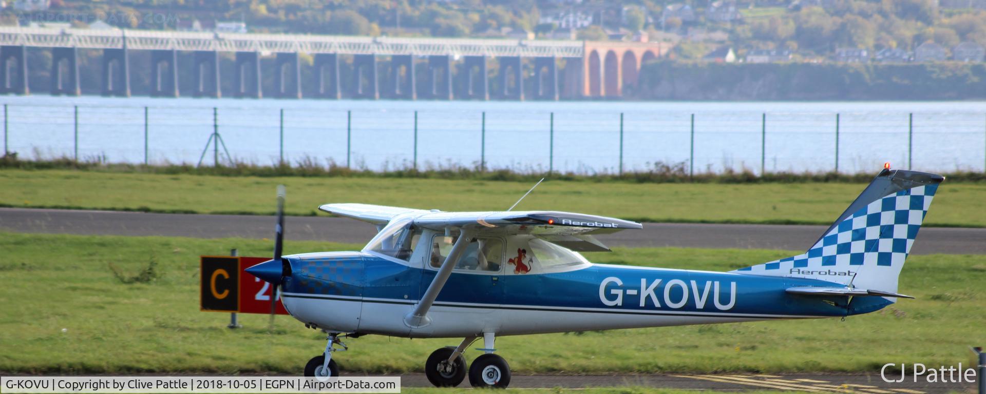 G-KOVU, 1970 Reims FA150K Aerobat C/N 0081, Arrival at Dundee