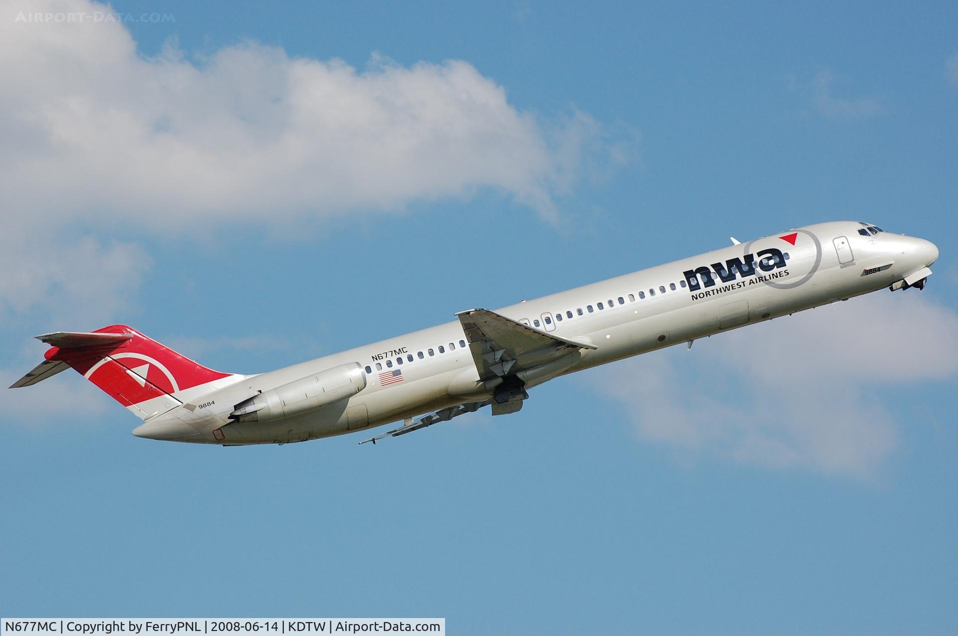 N677MC, 1977 McDonnell Douglas DC-9-51 C/N 47756, Departure of Northwest DC-9-51