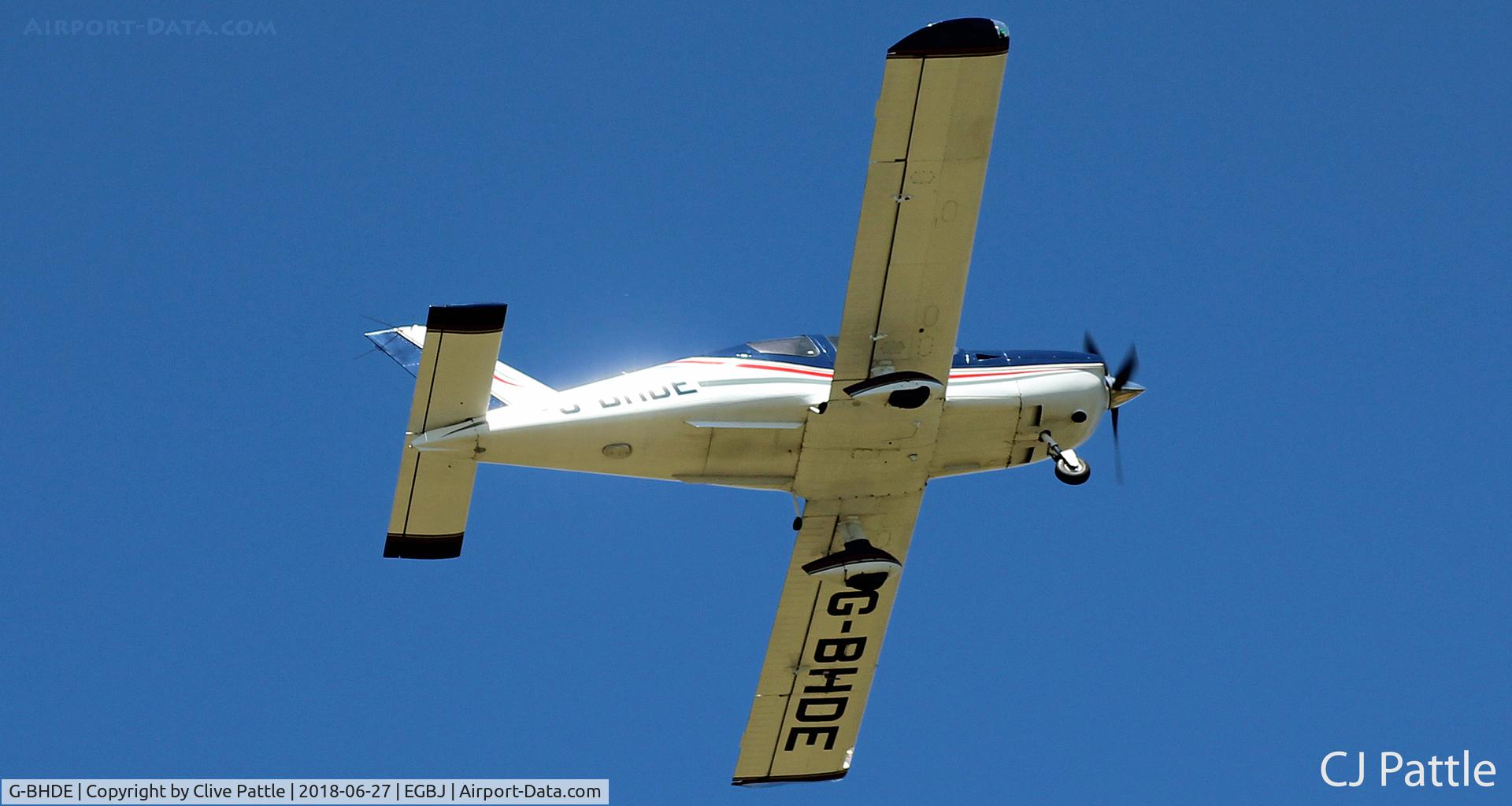 G-BHDE, 1980 Socata TB-10 Tobago C/N 58, Staverton departure
